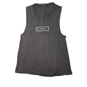 Pitbull Gym Tank Top Men's Medium Black Shirt Workout Muscle  Weightlifting Vtg